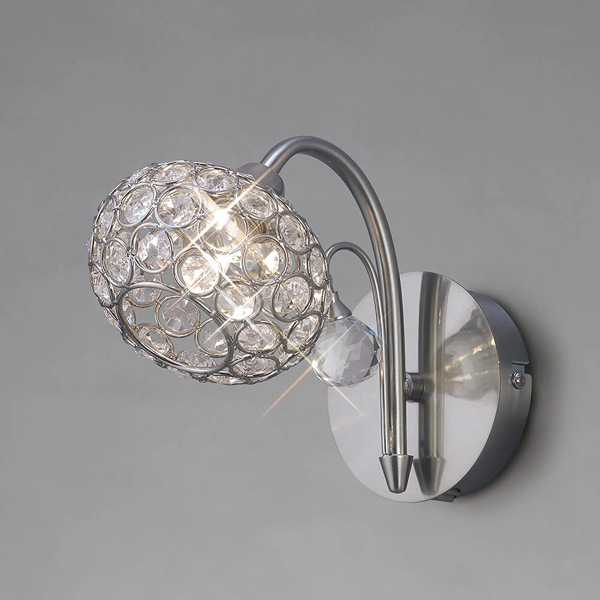 Cara Crystal Wall Lights Diyas Armed Wall Lights